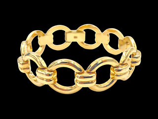 Simons Brothers Gold Link Bracelet After Tiffany