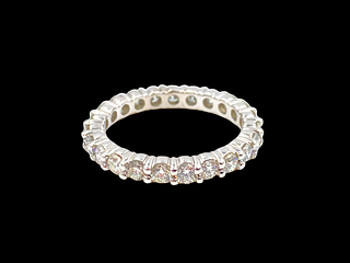 Delicate Gem Diamond Eternity Ring