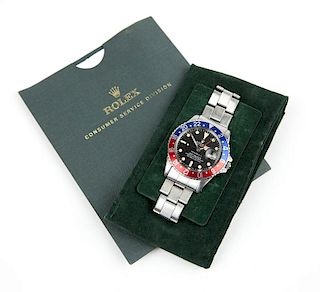 A Rolex for Tiffany & Co. GMT Master wristwatch