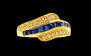 T.S.L. Sapphire and Diamond Band