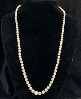 Graduated 20"L Pearl Necklace