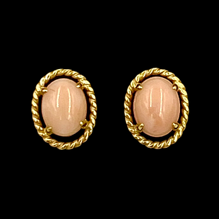 Charles Herdemian Pink Coral Studs