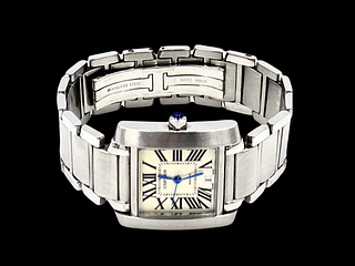 Cartier Stainless Steel Tank Francaise Automatic Watch