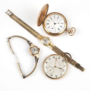 A group of four watches