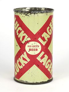 1956 Lucky Lager Beer 12oz  93-18 Flat Top San Francisco, California