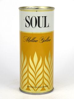 1967 Soul Mellow Yellow Beer 16oz  One Pint  T167-27 Fan Tab Los Angeles, California