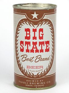 1960 Big State Beer 12oz  37-10 Flat Top Denver, Colorado