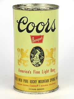 1958 Coors Banquet Beer 12oz  51-24 Flat Top Golden, Colorado