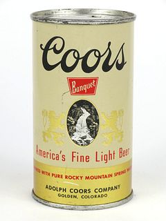 1950 Coors Banquet Beer 12oz  51-20.2a Flat Top Golden, Colorado
