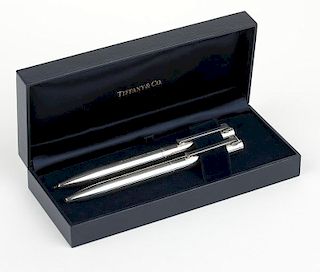 A silver pen and pencil set, Tiffany & Co.