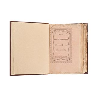 Boletín de la Sociedad de Geografía y Estadística de la República Mexicana. México, 1860 - 1865. 7 números en un volumen.
