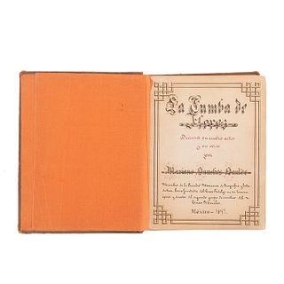 Sanchez Santos, Antonio. La Tumba de Flores, Drama en Cuatro Actos y en Verso. México, 1897.  98 h. manuscritas.