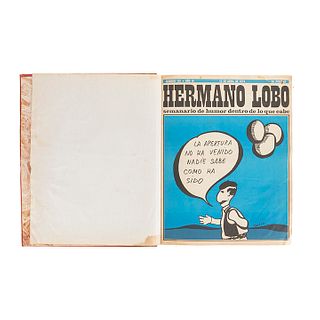 Arrizabalaga Amoroto, Bernardo. Hermano Lobo. Semanario de Humor... Madrid: 1974. Con Caricaturas de Gila, Ops, Quino, entre otros.