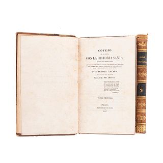 Lavaur, Delort. Cotejo de la Fábula con la Historia Santa. París: Librería de Rosa, 1837. Piezas: 2.
