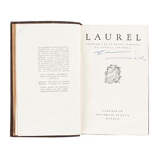 Paz, Octavio - Villaurrutia, Xavier... Laurel. Antología de la Poesía Moderna en Lengua Española. México, 1941. Primera edición.