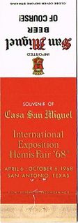1968 San Miguel Beer - International Exposition HemisFair 1968 - Philippines
