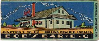 1937 Berghoff Beer IN-BERG-C - Bob's Bar B Q Â Rolling Prairie Indiana