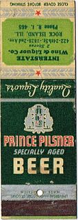 1939 Prince Pilsner Beer 110mm IL-MOUND-2 - Interstate Wine & Liquor Co. 422-24th Street and 1828 2nd Avenue Rock Island Illinois