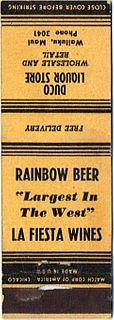 1940 Rainier Export Beer/Ale 116mm CA-RAIN-C - Duco Liquor Store & Rainbow Beer Wailuku Maui Hawaii