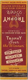 1938 Trophy Beer IL-BIRK-2 - Chicago