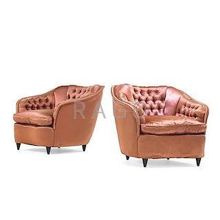 GIO PONTI Pair of lounge chairs