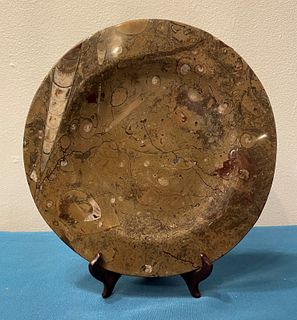 Marbleized Fossil Plate 