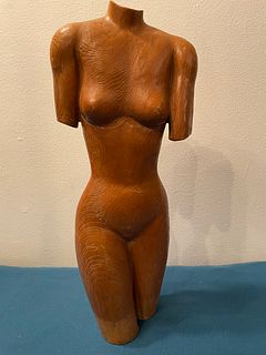 Mid Century Nude Woman Sculpture signed STASTACK 