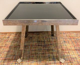 Post Modern Chrome End Table 
