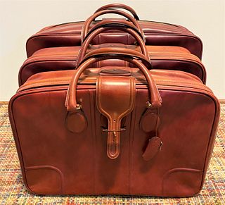 Set 3 BREV SIRIO Italian Luggage Leather