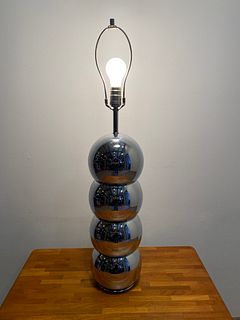 1970's KOVACS Stacked Chrome Ball Lamp 