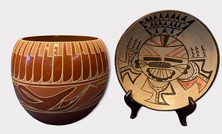 Rosetta Huma Hopi Erlene Youngbird Santa Clara American Indian Pottery 