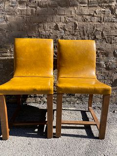 Pair HEYWOOD WAKEFIELD Art Deco Bentwood Chairs