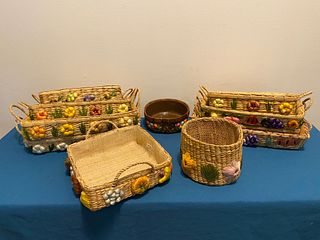 Collection Various Wicker Baskets