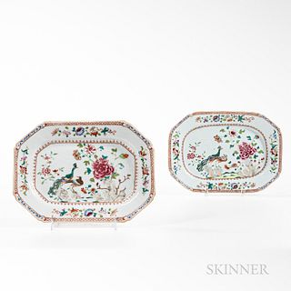 Pair of Small Export Porcelain Platters