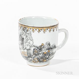 Export Porcelain En Grisaille Cup