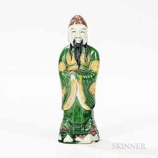 Chinese Porcelain Figure of an Immortal