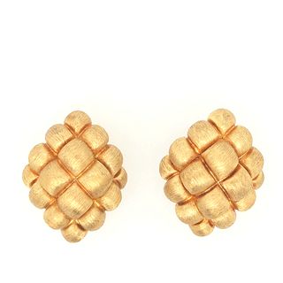 Henry Dunay 18k Yellow Gold Earrings 