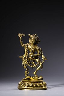 A Gilt Bronze Figure of Vajrayogini