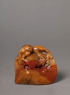 A Carved Shoushan Stone Dragon Seal