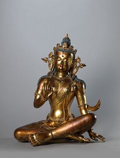 A Gilt Bronze Figure Avalokitesvara