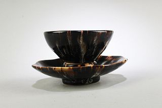 A Jianyao Bowl cum saucer