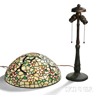 Mosaic Glass Table Lamp Attributed to Handel
