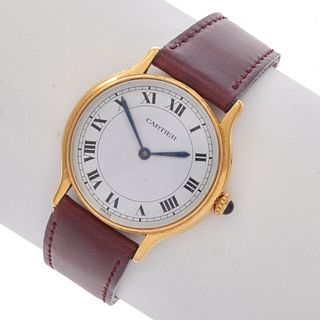 Gent's Cartier 18k Ronde Louis Wristwatch