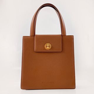Bulgari  Vintage Leather Handle Bag