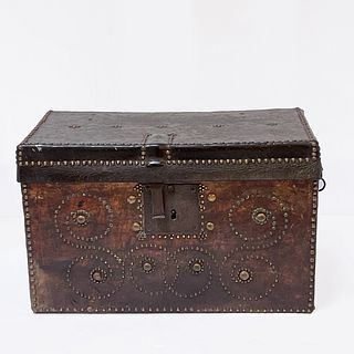English  Leather Trunk