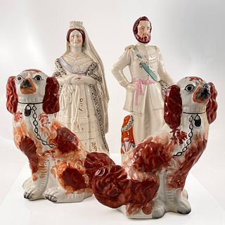 Staffordshire Pottery Figures, Victoria & Albert