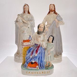 Staffordshire Pottery Religious Figures