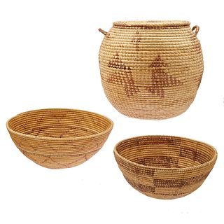 Collection of Botswana Woven Baskets