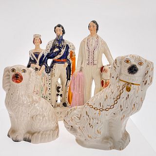 Staffordshire Figures Queen and King of Sardinia
