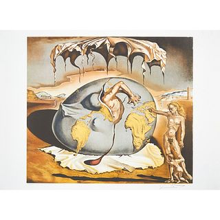  After Salvador Dali (Spanish, 1904-1989) Geopoliticus Child Watching the Birth of the New Man, circa 1980